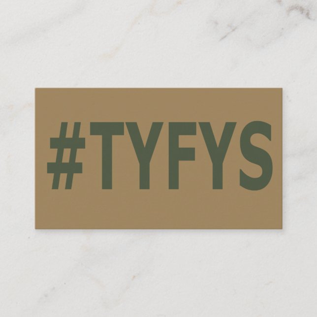 Cartes de visite de #TYFYS (Devant)