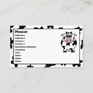 Cartes de visite de vache