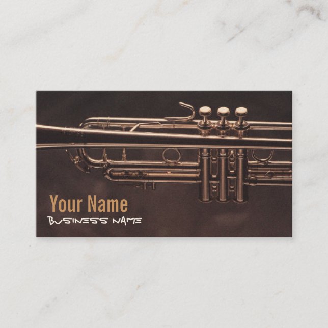 Cartes de visite de valves de trompette (Devant)