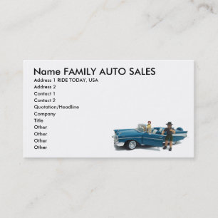 Cartes de visite de ventes automatiques