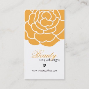 Cartes de visite de verticale de rose d'orange