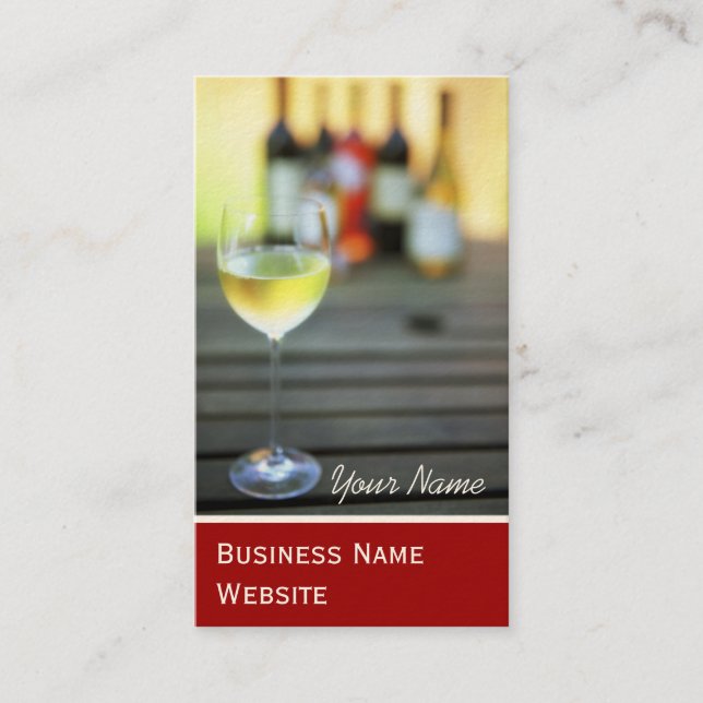 Cartes de visite de vin (Devant)