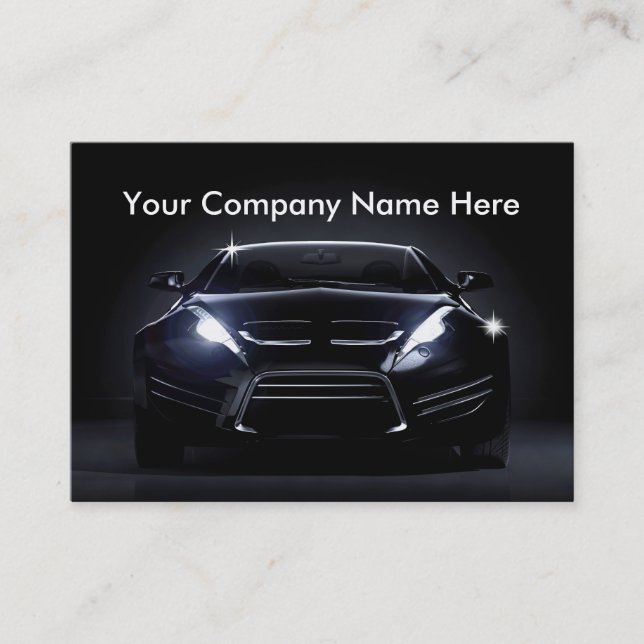 Cartes de visite de voiture cool (Devant)