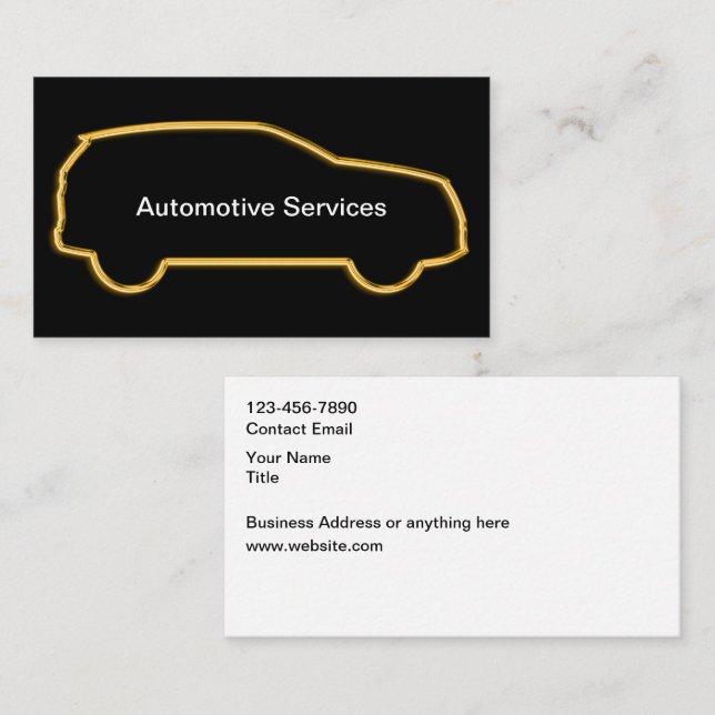 Cartes de visite de voitures Classy Automotive Gol (Devant / Derrière)