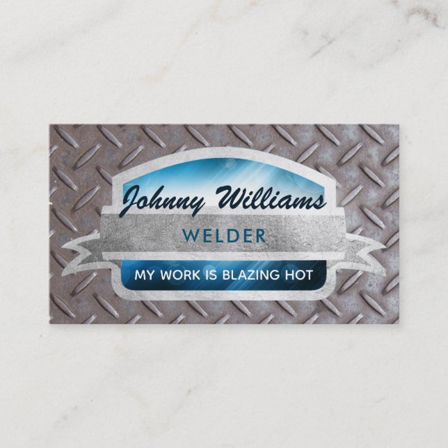 Cartes de visite de Welder Slogans (Devant)