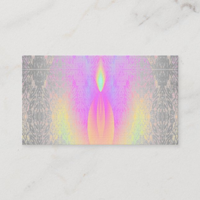 Cartes de visite de yoga de classe d'arc-en-ciel (Devant)