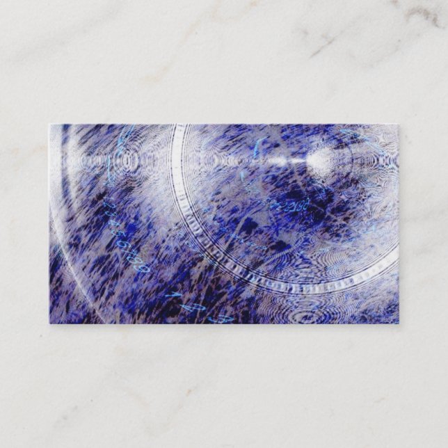 Cartes de visite de zodiaque d'argent d'astrologie (Devant)