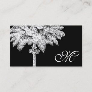 Cartes de visite décorés d'un monogramme de