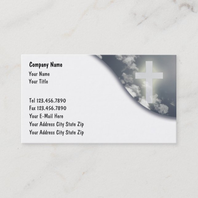Cartes de visite d'église (Devant)