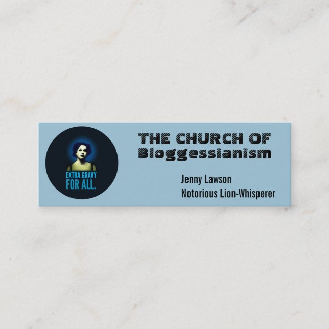 Cartes de visite d'église.  Adaptez aux besoins du (Devant)