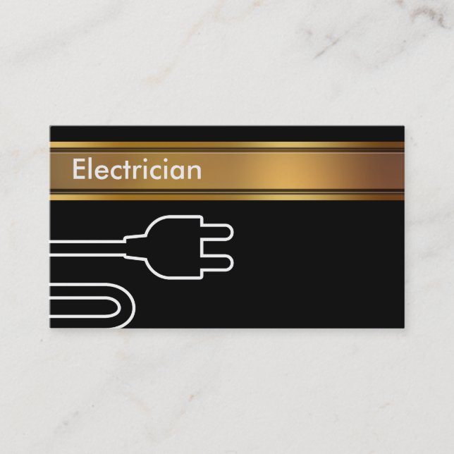 Cartes de visite d'électricien (Devant)