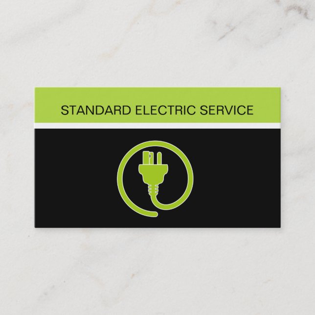 Cartes de visite d'électricien (Devant)