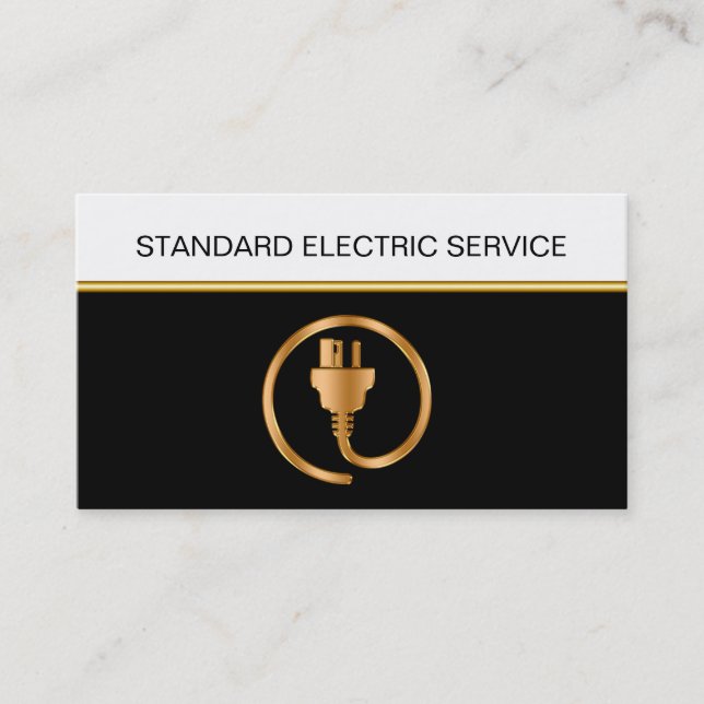 Cartes de visite d'électricien (Devant)