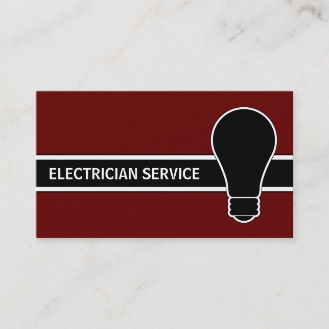 Cartes de visite d'électricien (Devant)