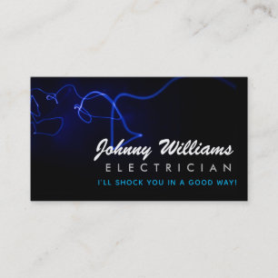 Cartes de visite d'électricien Slogans