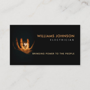 Cartes de visite d'électricien Slogans