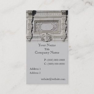 Cartes de visite d'éléments de construction archit