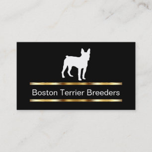 Cartes de visite d'éleveur de chiens de Boston