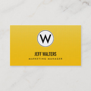Cartes de visite demi-teintes Gold Modern