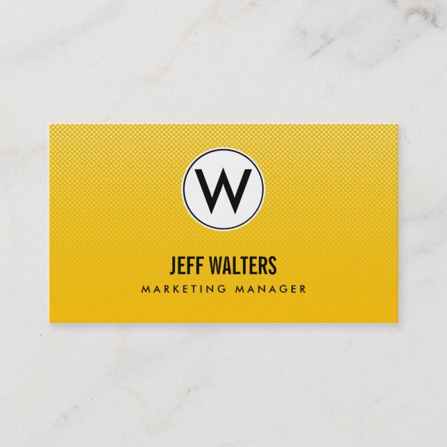 Cartes de visite demi-teintes Gold Modern (Devant)