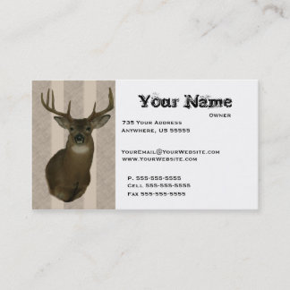 Cartes de visite d'empaillage de cerfs communs
