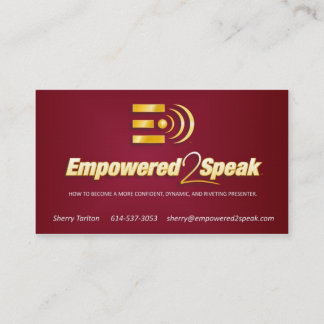 Cartes de visite d'Empowered2Speak