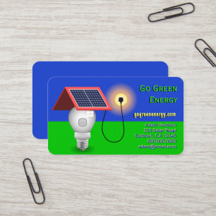 Cartes de visite d'énergie solaire d'énergie de