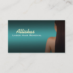 Cartes de visite d'enlèvement de cheveux de laser