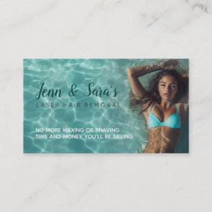 Cartes de visite d'enlèvement de cheveux laser