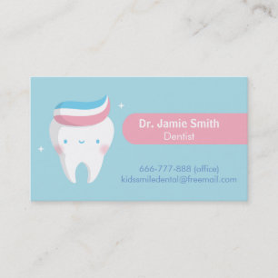 Cartes de visite dentaires pour cheveux de dentifr