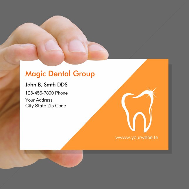 Cartes de visite dentistes modernes brillants (Créateur téléchargé)
