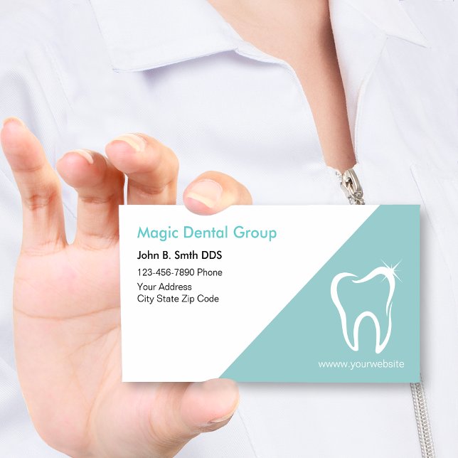 Cartes de visite dentistes modernes brillants (Créateur téléchargé)
