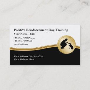 Cartes de visite d'entraînement à la canine de c