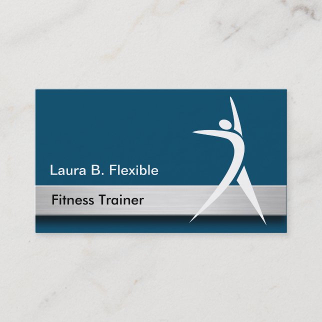 Cartes de visite d'entraîneur de forme physique (Devant)