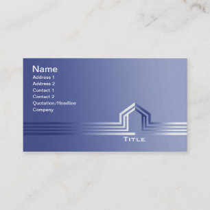 Cartes de visite d'entrepreneur de bâtiment