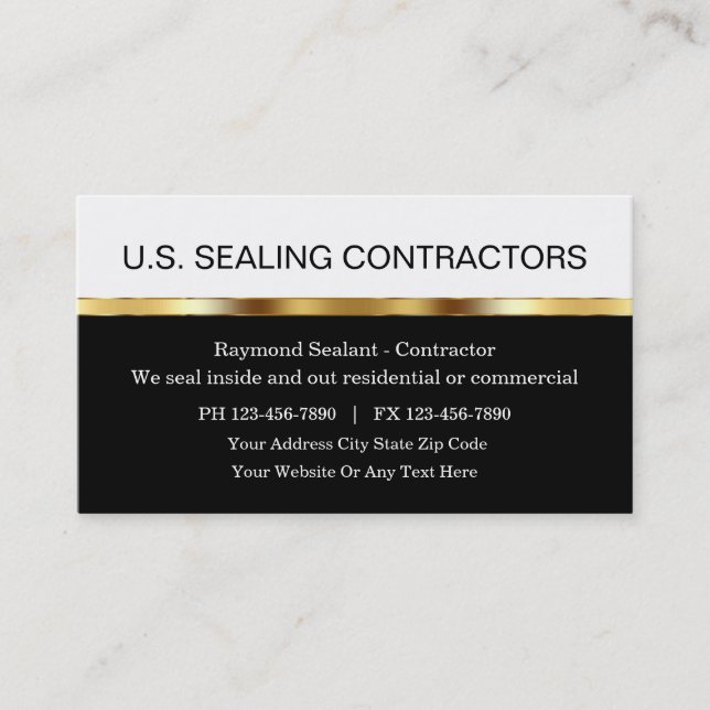 Cartes de visite d'entrepreneurs de construction (Devant)