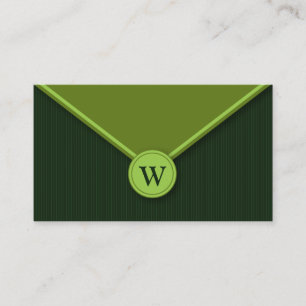 Cartes de visite d'enveloppes élégantes de monog