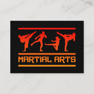 Cartes de visite des arts martiaux - personnaliser