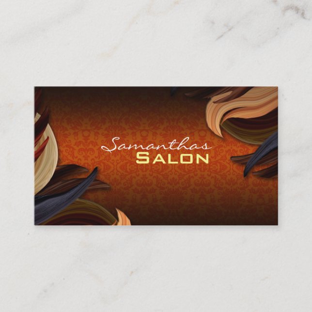 Cartes de visite des cheveux des femmes (Devant)