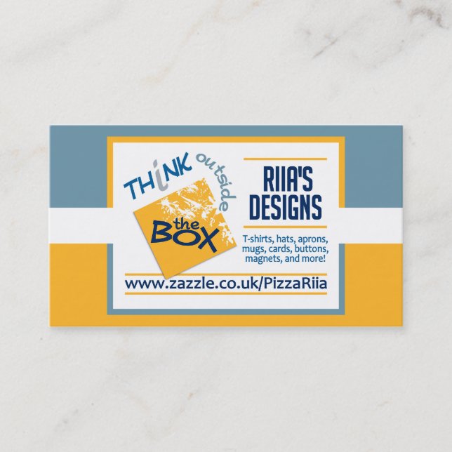 Cartes de visite des conceptions de Riia (Devant)