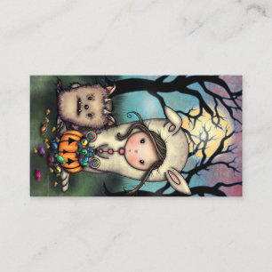 Cartes de visite des enfants qui quémandent des fr