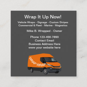 Cartes de visite des enveloppes automobiles