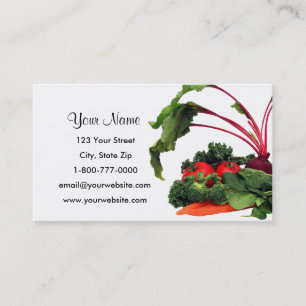 Cartes de visite des fruits et légumes 3
