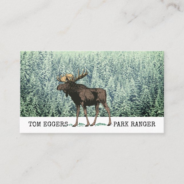 Cartes de visite Des Rangers De L'Oie Et Des Arbre (Devant)