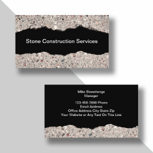 Cartes de visite des services de construction de p
