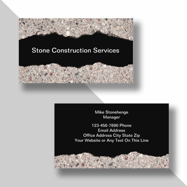 Cartes de visite des services de construction de p (Créateur téléchargé)