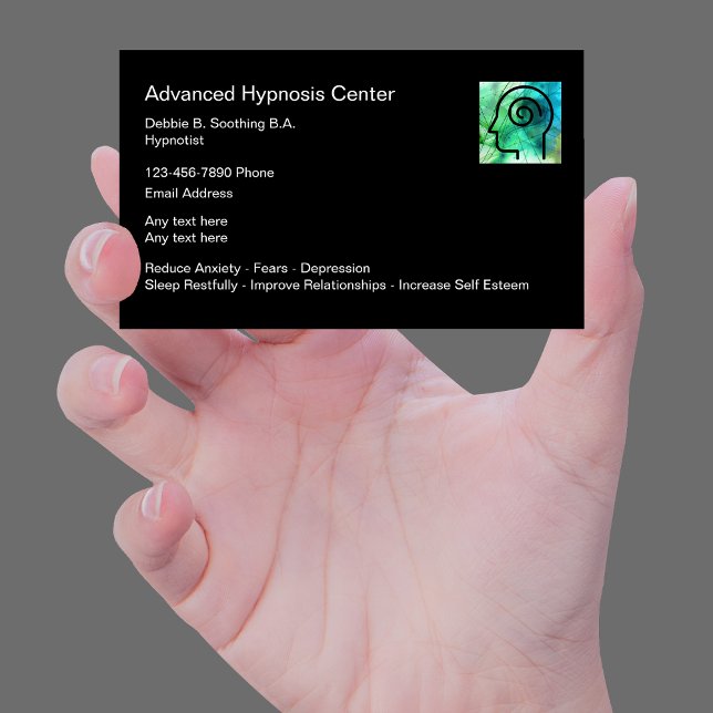 Cartes de visite des services d'hypnose (Créateur téléchargé)