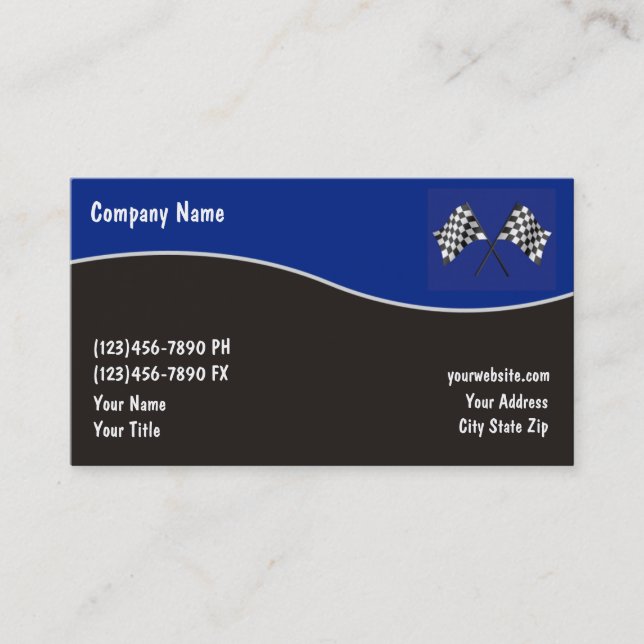 Cartes de visite des véhicules à moteur (Devant)