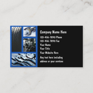 Cartes de visite des véhicules à moteur