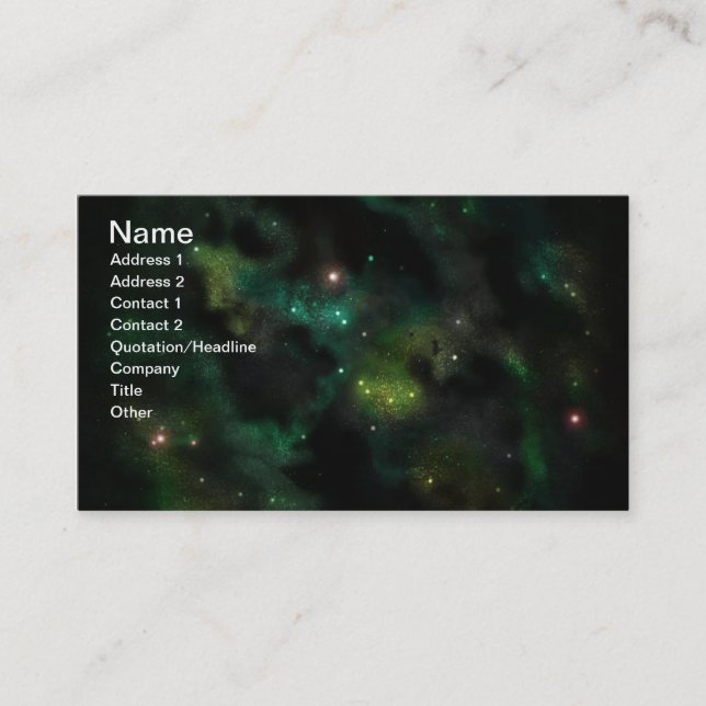 Cartes de visite d'espace lointain (Devant)